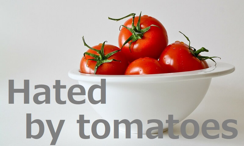 Hated by tomatoes（トマトに嫌われている）