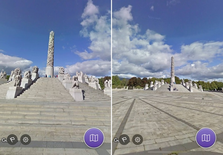 ヴィーゲラン彫刻公園（Vigeland sculpture installation）のモノリスの台地（The Monolith Plateau）